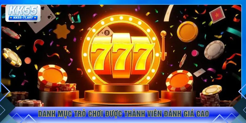 Danh mục trò chơi được thành viên đánh giá cao